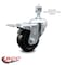 Service Caster 3.5 Inch Hard Rubber Wheel Swivel 1/2 Inch Threaded Stem Caster Total Lock Brake SCC-TSTTL20S3514-HRS-121315 - alternate 4